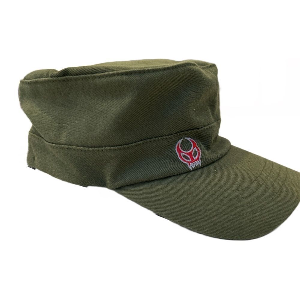 Toxic FlexFit Flat Brim Army Green Hat‎